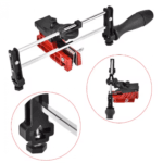 Dispozitiv manual ascutit lantul de drujba, unghiuri precise de taiere, sistem de fixare pe lama