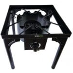 Arzator de Exterior, 2 Arzatoare Gaz, Pirostrie Fonta, GPL, Stabil si Rezistent, Reglabil pe Inaltime, Picioare Detasabile - imagine 3