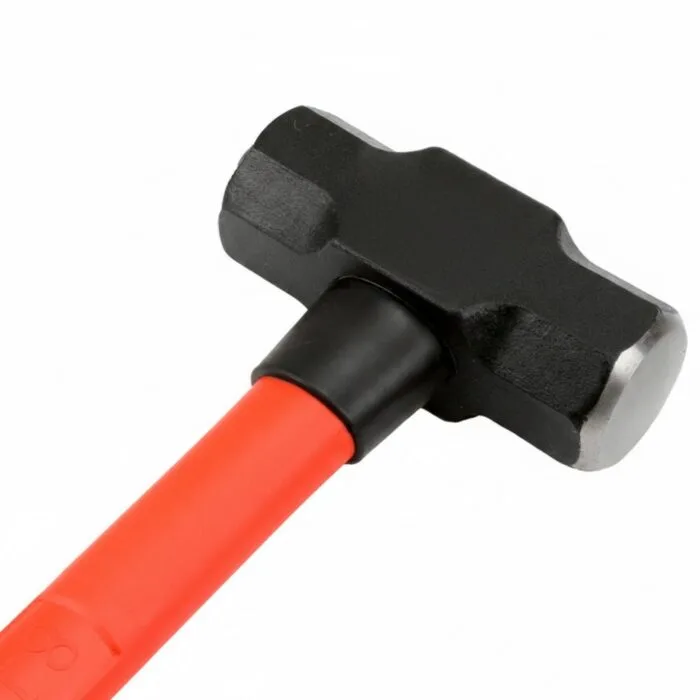 Baros dublu cu coada din fibra de sticla si amortizarea impactului, 8", 3.6 kg, Lungime totala 90 cm, strat antiderapant - imagine 3