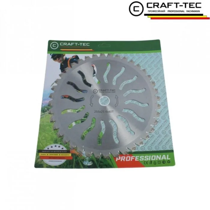 Disc motocoasa NR 10, 255x25.4x40T arbusti, dinti vidia, model Soare - imagine 3