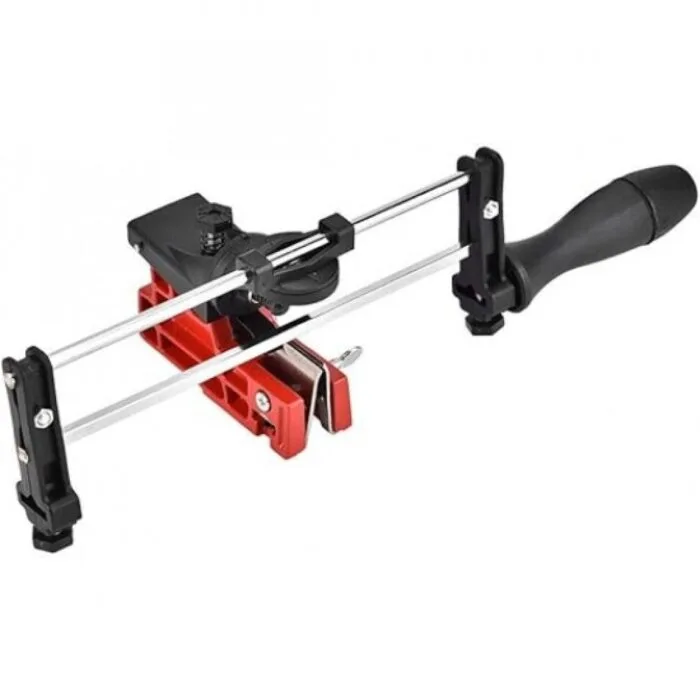 Dispozitiv manual ascutit lantul de drujba, unghiuri precise de taiere, sistem de fixare pe lama - imagine 4