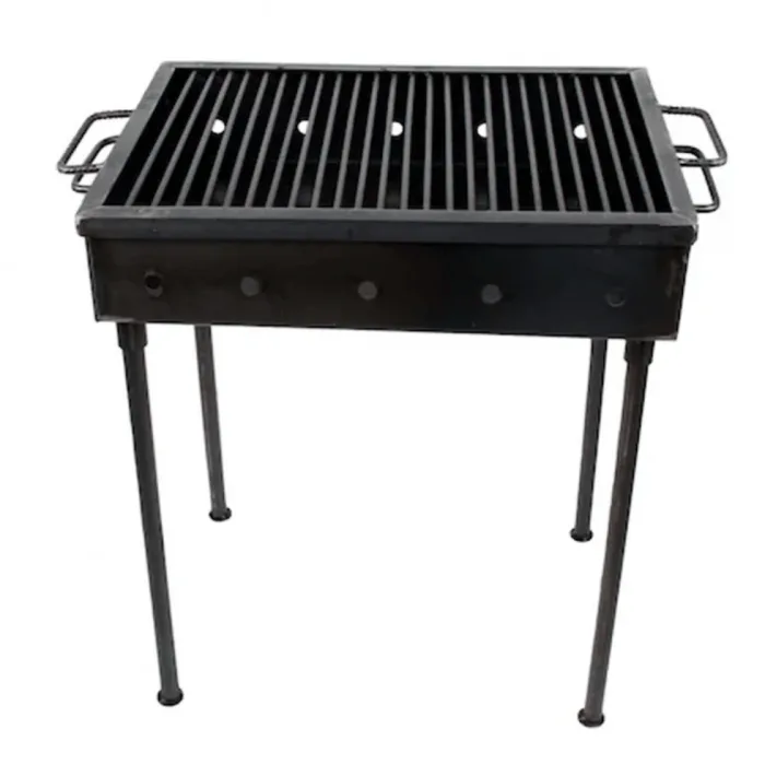 Gratar Metalic pe Carbuni, Picioare detasabile, Sistem de ventilatie, Suprafata 40 x 30 cm - imagine 2