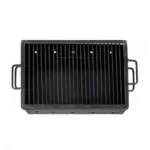Gratar Metalic pe Carbuni, Picioare detasabile, Sistem de ventilatie, Suprafata 50 x 35 cm - imagine 3