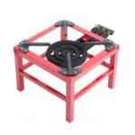 Arzator Gaz Pirostrie Fonta/Otel, 3 Focuri, GPL, Stabil si Rezistent, 40x40 cm
