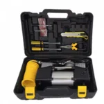 Set Complet de Compresor Auto, 2 cilindri, 12V, Debit de aer de 70L/min, Accesorii incluse, Cutie Depozitare si Transport - imagine 6