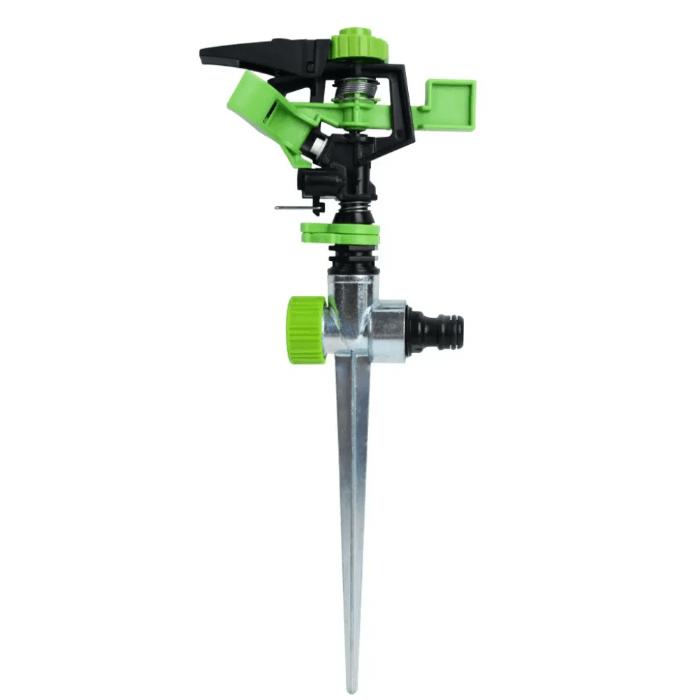 Aspersor PLASTIC cu suport metal cu 6 moduri dispersie prin bataie MX252-1000x1000 Aspersor Plastic, cu suport metal cu 6 moduri dispersie prin bataie, 45-360 grade - imagine 1