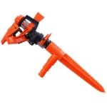 Aspersor Plastic, cu 6 moduri dispersie, prin bataie, 1", 360 grade