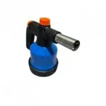Lampa instalator cu aprindere piezo, corp metalic, albastra - imagine 3