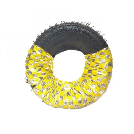 Set Accesorii: Cauciuc si Camera 400-8, Material premium, Inlocuire Usoara, Folie galbena de protectie
