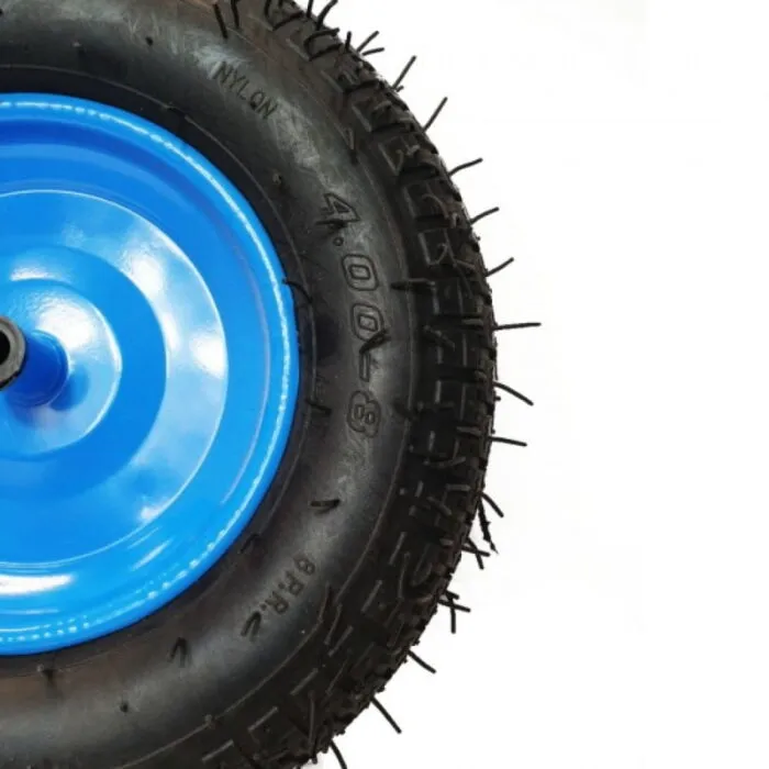 Roata roaba 400-8, ax subtire 14'', cu Bucsa, pentru Utilizarea Intensiva, Aderenta Excelenta, Albastru - imagine 2