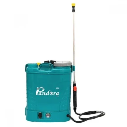 Pompa Stropit Electrica 12L, Vermorel, Acumulator 12V 8Ah, Prindere Rucsac, Lance Inox, 3 Duze Incluse