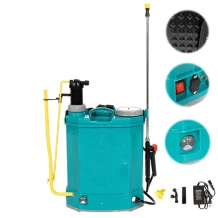 Pompa Stropit 2 in 1, Electrica + Manual, 16L, Vermorel, Acumulator 12V 8Ah, Presiune de lucru 2.3 MPA